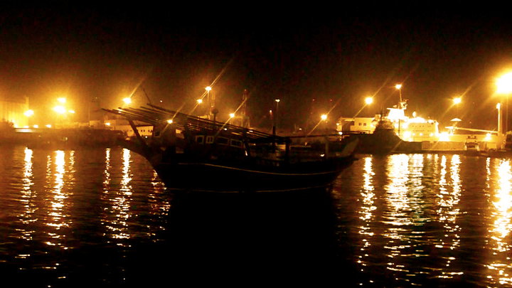 A dhow in Oman by Baxter Jackson